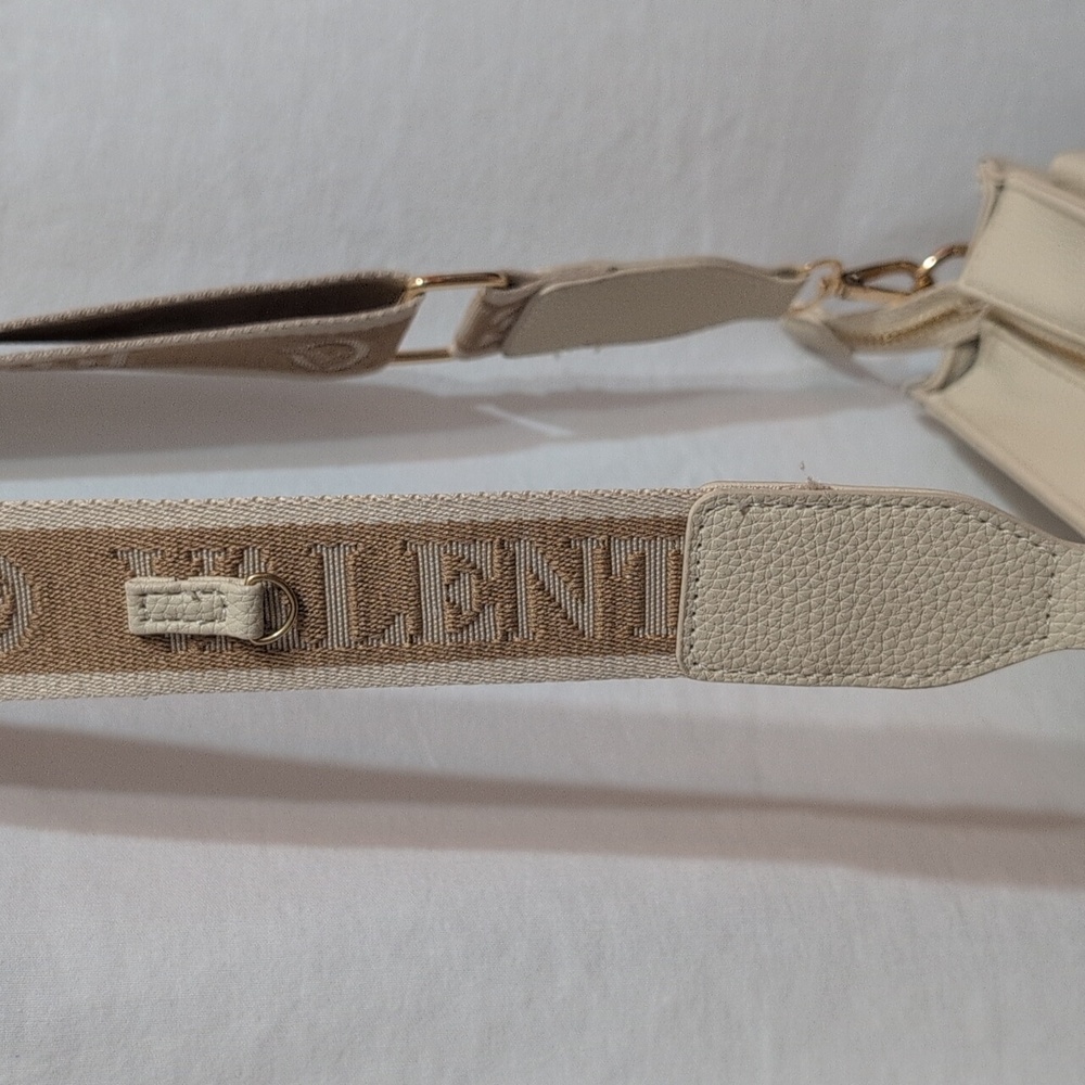 Valentino Orlandi Cream Crossbody Bag with Gold Details - Picture 3 of 7